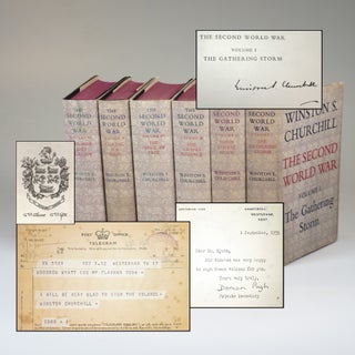 Item #007598 The Second World War, a full set of British first editions, the first volume signed...