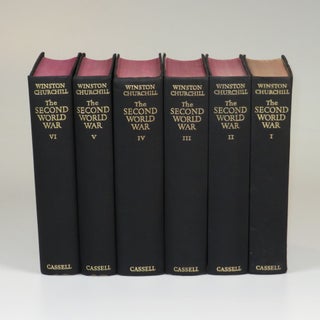 The Second World War, a full set of British first editions, the first volume signed by Churchill in the last year of his final premiership for a Member of Parliament, with a telegram from Churchill agreeing to sign the volume and a letter of presentation from Churchill's Private Secretary