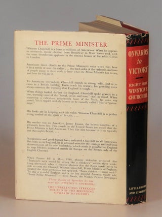 Onwards to Victory, pre-publication review copy of the first edition with the publisher's review slip