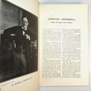 Coming Men on Coming Questions, including "Winston Churchill, Past, Present, and Future." by William T. Stead and "Why I Am A Free Trader." by Winston S. Churchill