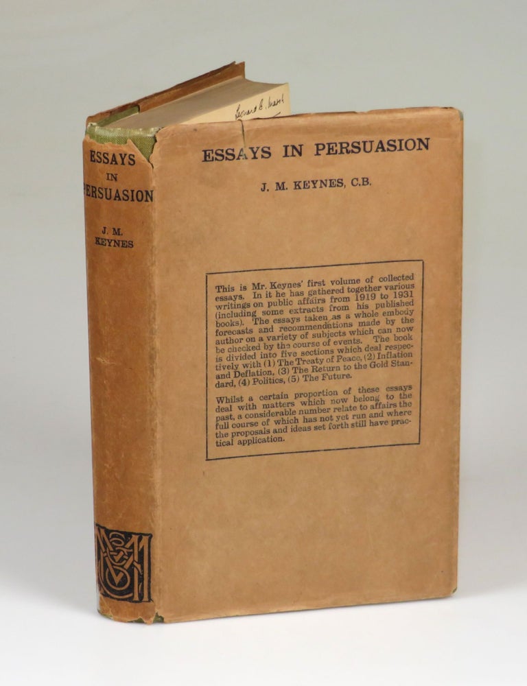 Item #007676 Essays in Persuasion. John Maynard Keynes.