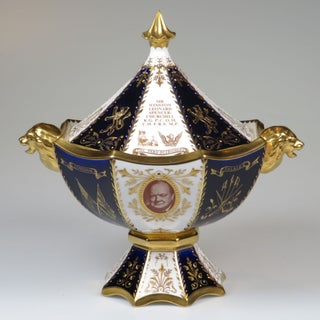 Item #007695 The Abbeydale Vase - an elusive, striking, limited issue piece of Churchilliana...