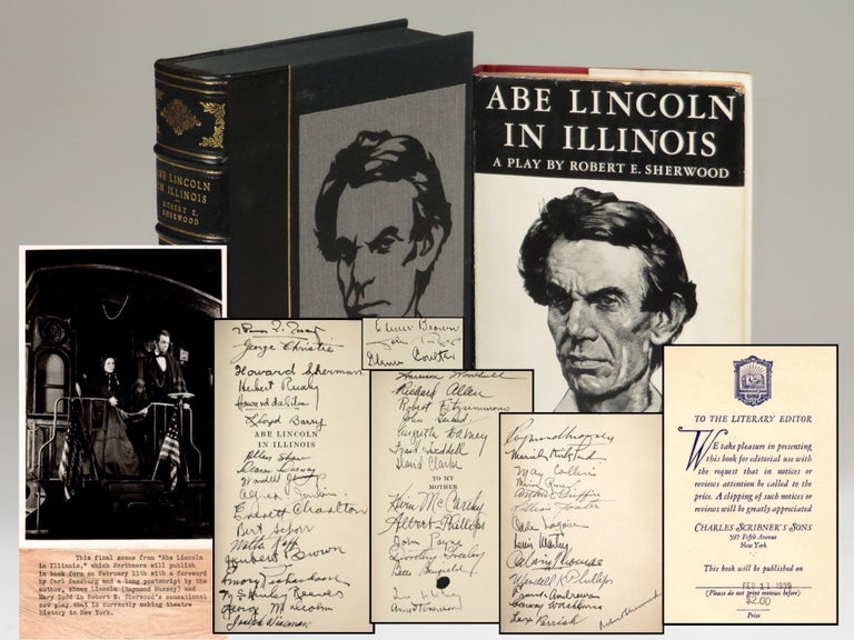 Abe Lincoln in Illinois, a pre-publication publisher's review copy of the Pulitzer Prize-winning...