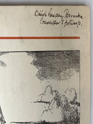 An original menu, signed by both Winston S. Churchill and his daughter, Mary, with accompanying invitation, directions, and nameplate, for a lunch held at the Town Hall in Antwerp to mark the occasion of Churchill's appointment as an honorary citizen of Antwerp, Saturday, 17 November 1945