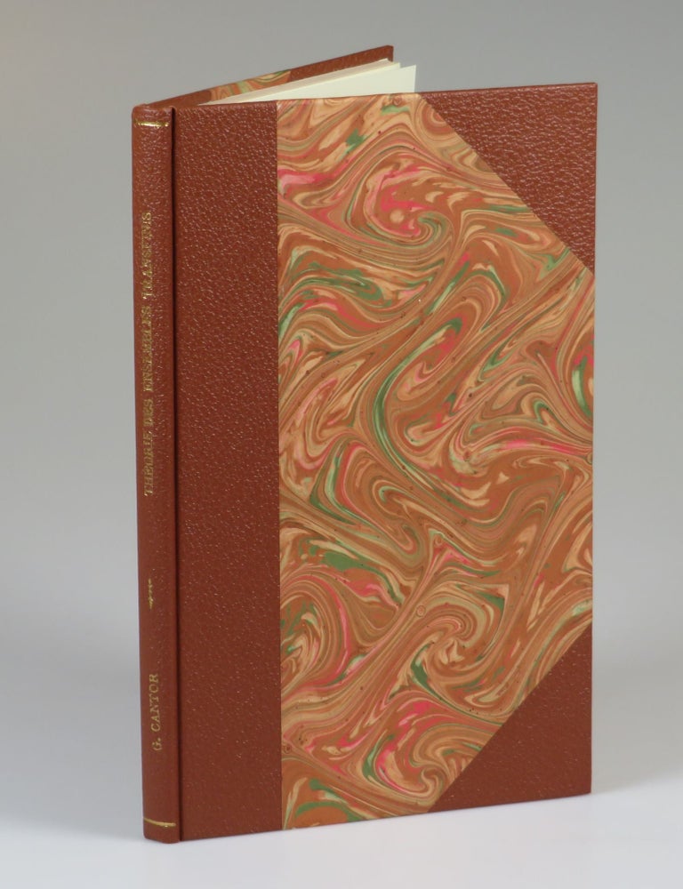 Item #007737 Sur Les Fondements de la Theorie Des Ensembles Transfinis. Georg Cantor, F. Marotte.