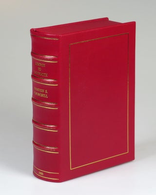 Item #007776 A full Morocco goatskin Solander case for the British first edition of London to...