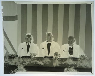 Three original photograph negatives and an elaborate program, comprising a small archive from the 15 March 1946 dinner held by the City of New York at the Waldorf Astoria Hotel in honor of Winston S. Churchill, during which he spoke, staunchly defending the content of his inflammatory “Iron Curtain” speech delivered ten days earlier