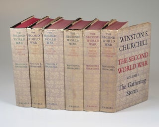 Item #007800 The Second World War, full set of six British first editions. Winston S. Churchill