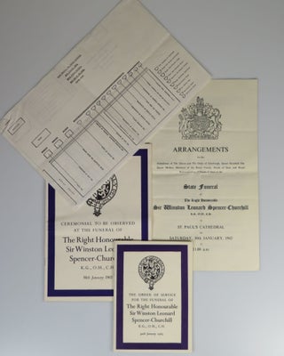 Item #007823 A small archive of documents from the 30 January 1965 State Funeral of Sir Winston...