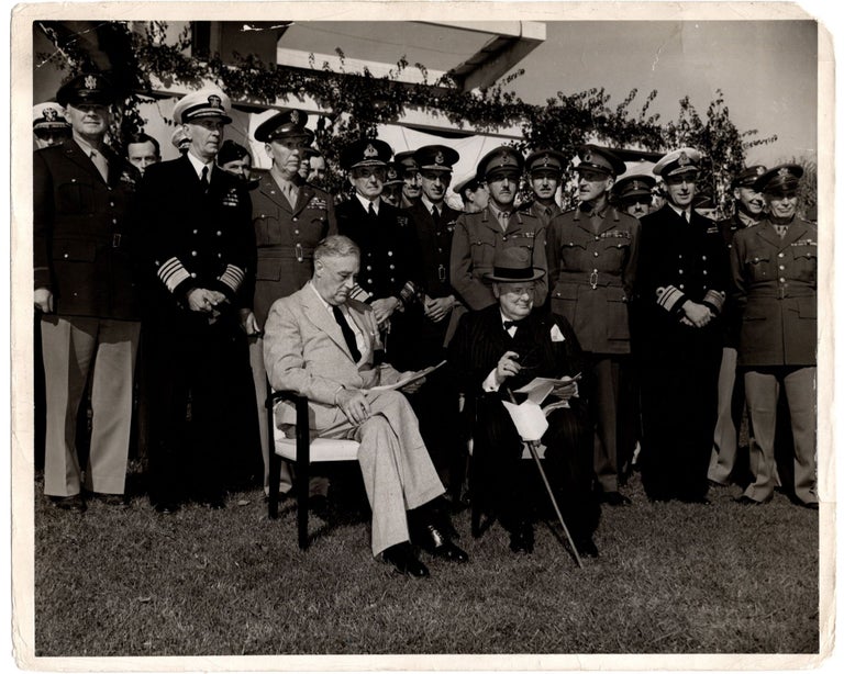 An original Second World War Official U.S. Navy photograph of U.S. President Franklin D....