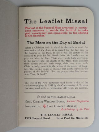 A small archive of ephemera from the 25 November 1963 state funeral of President John F. Kennedy at St. Matthew's Cathedral in Washington, D.C.