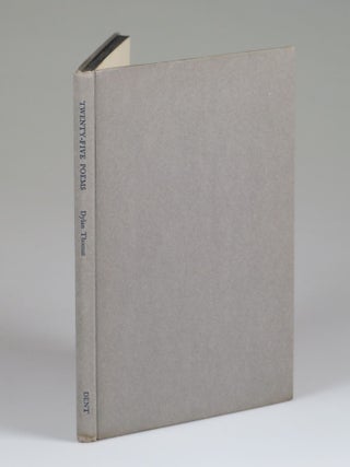 Twenty-Five Poems, signed by the author