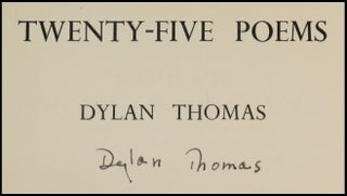 Twenty-Five Poems, signed by the author