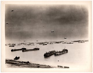 Item #007892 A Second World War Official U.S. Navy photograph showing Allied landings in...