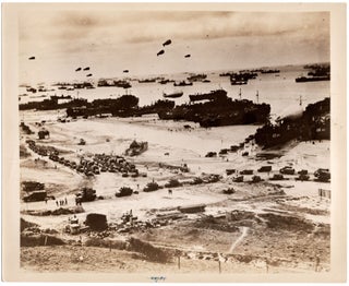 Item #007893 A Second World War Official U.S. Navy photograph showing Allied landings in...