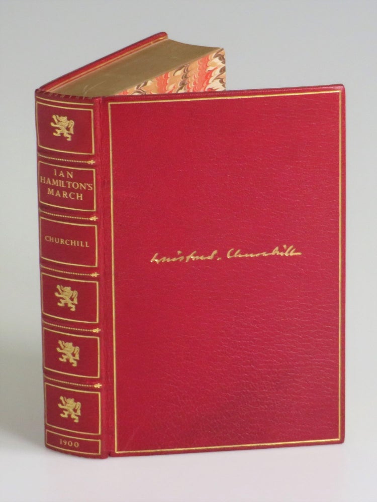 Ian Hamilton's March, finely bound in full red Morocco goatskin by Bayntun-Riviere