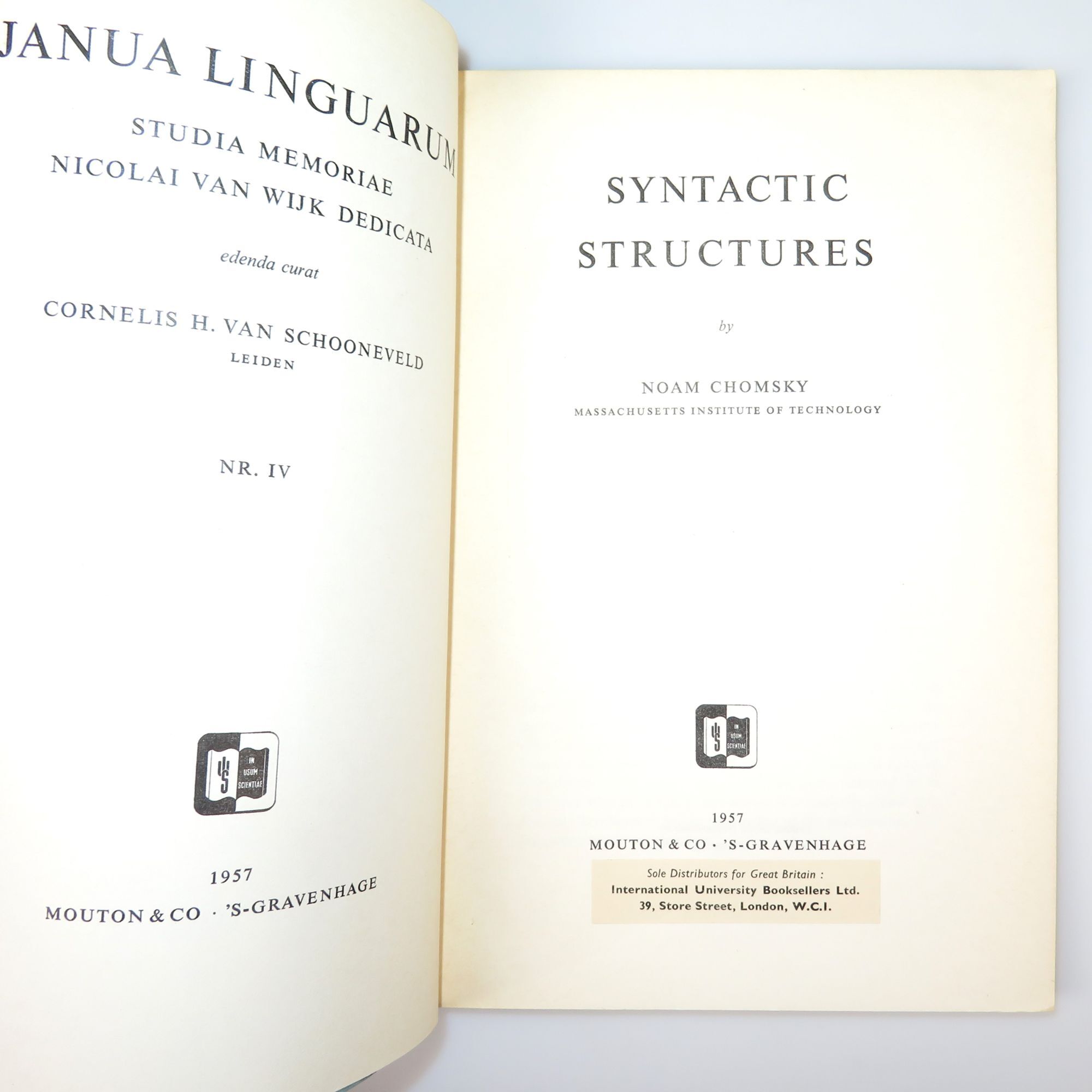 Syntactic Structures | Noam Chomsky | First edition, first printing