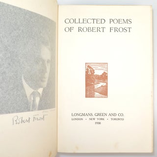 Collected Poems of Robert Frost, with a charming 1932 drawing and gift inscription from American landscape architect Frank A. Waugh