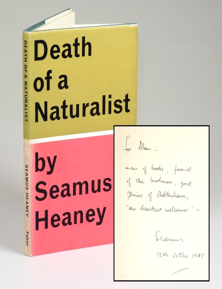 Item #008010 Death of a Naturalist, warmly inscribed by the author. Seamus Heaney.
