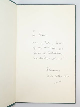 Death of a Naturalist, warmly inscribed by the author