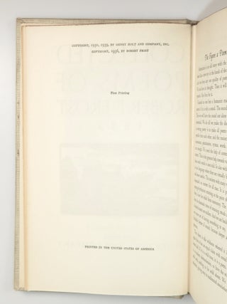 Collected Poems of Robert Frost, signed by Frost