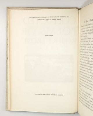 Collected Poems of Robert Frost, signed by Frost