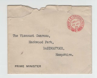 "He was one of my true and most valued friends for more than thirty years." Condolence correspondence from Prime Minister Winston S. Churchill to the sons of Churchill's close friend, the publishing magnate Lord Camrose, including an original 15 June 1954 telegram from Churchill, and a 17 June 1954 typed letter signed from Prime Minister Winston S. Churchill on his 10 Downing Street stationery, including Churchill's autograph salutation, valediction, and signature