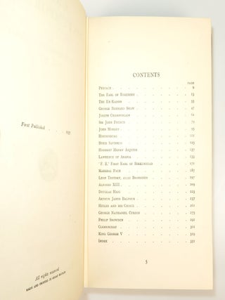 Great Contemporaries, finely bound