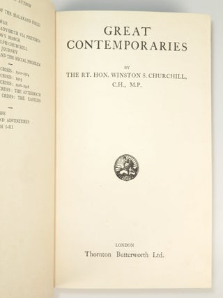 Great Contemporaries, finely bound