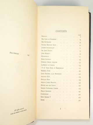 Great Contemporaries, finely bound