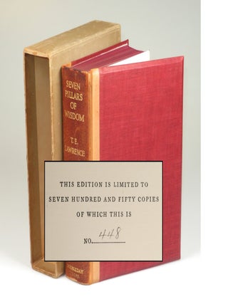Item #008073 Seven Pillars of Wisdom, the U.S. publisher's quarter leather limited edition, copy...
