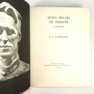 Seven Pillars of Wisdom, the U.S. publisher's quarter leather limited edition, copy #448 of 750, an unread copy with uncut signatures, retaining the publisher's dust jacket and slipcase