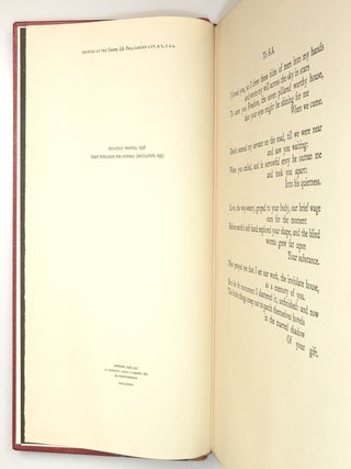 Seven Pillars of Wisdom, the U.S. publisher's quarter leather limited edition, copy #448 of 750, an unread copy with uncut signatures, retaining the publisher's dust jacket and slipcase