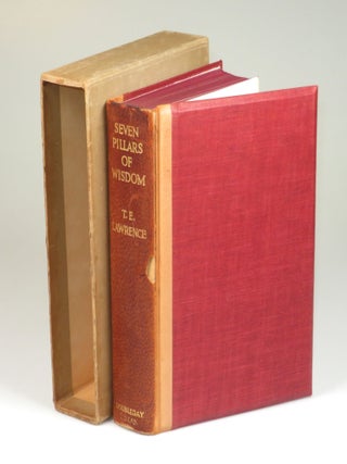 Seven Pillars of Wisdom, the U.S. publisher's quarter leather limited edition, copy #448 of 750, an unread copy with uncut signatures, retaining the publisher's dust jacket and slipcase