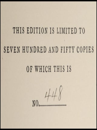 Seven Pillars of Wisdom, the U.S. publisher's quarter leather limited edition, copy #448 of 750, an unread copy with uncut signatures, retaining the publisher's dust jacket and slipcase