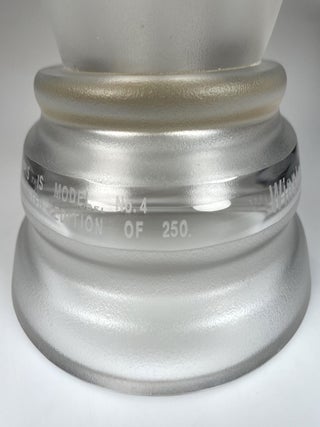 Frosted lead-crystal glass bust of Sir Winston S. Churchill, #4 of 250 produced for the 1974 Centenary of Churchill's birth