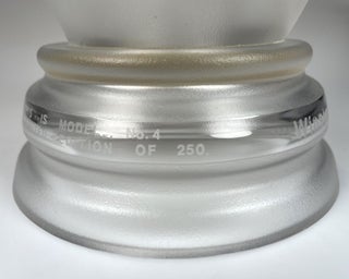 Frosted lead-crystal glass bust of Sir Winston S. Churchill, #4 of 250 produced for the 1974 Centenary of Churchill's birth