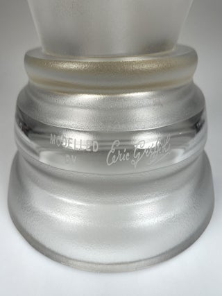 Frosted lead-crystal glass bust of Sir Winston S. Churchill, #4 of 250 produced for the 1974 Centenary of Churchill's birth