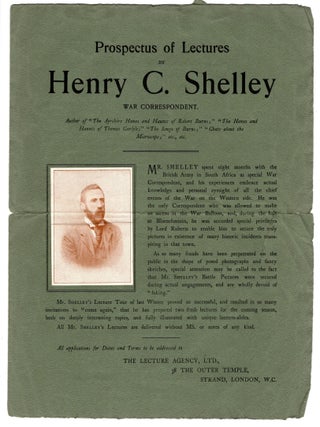 "Churchill is nothing but a cad." An 1899-1900 Boer War Archive of British author and war correspondent Henry C. Shelley, featuring Shelley's fellow war correspondent Winston S. Churchill in a photograph, in print, and in correspondence