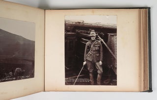 A contemporary photograph album of the Boer War (1899-1902) including 41 captioned images, among them one of the most striking early images of Winston S. Churchill dating from his time as an itinerant solder and war correspondent during the waning days of Queen Victoria's reign