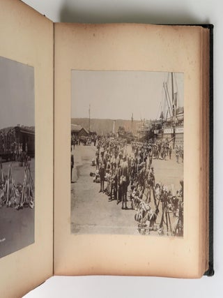 A contemporary photograph album of the Boer War (1899-1902) including 41 captioned images, among them one of the most striking early images of Winston S. Churchill dating from his time as an itinerant solder and war correspondent during the waning days of Queen Victoria's reign