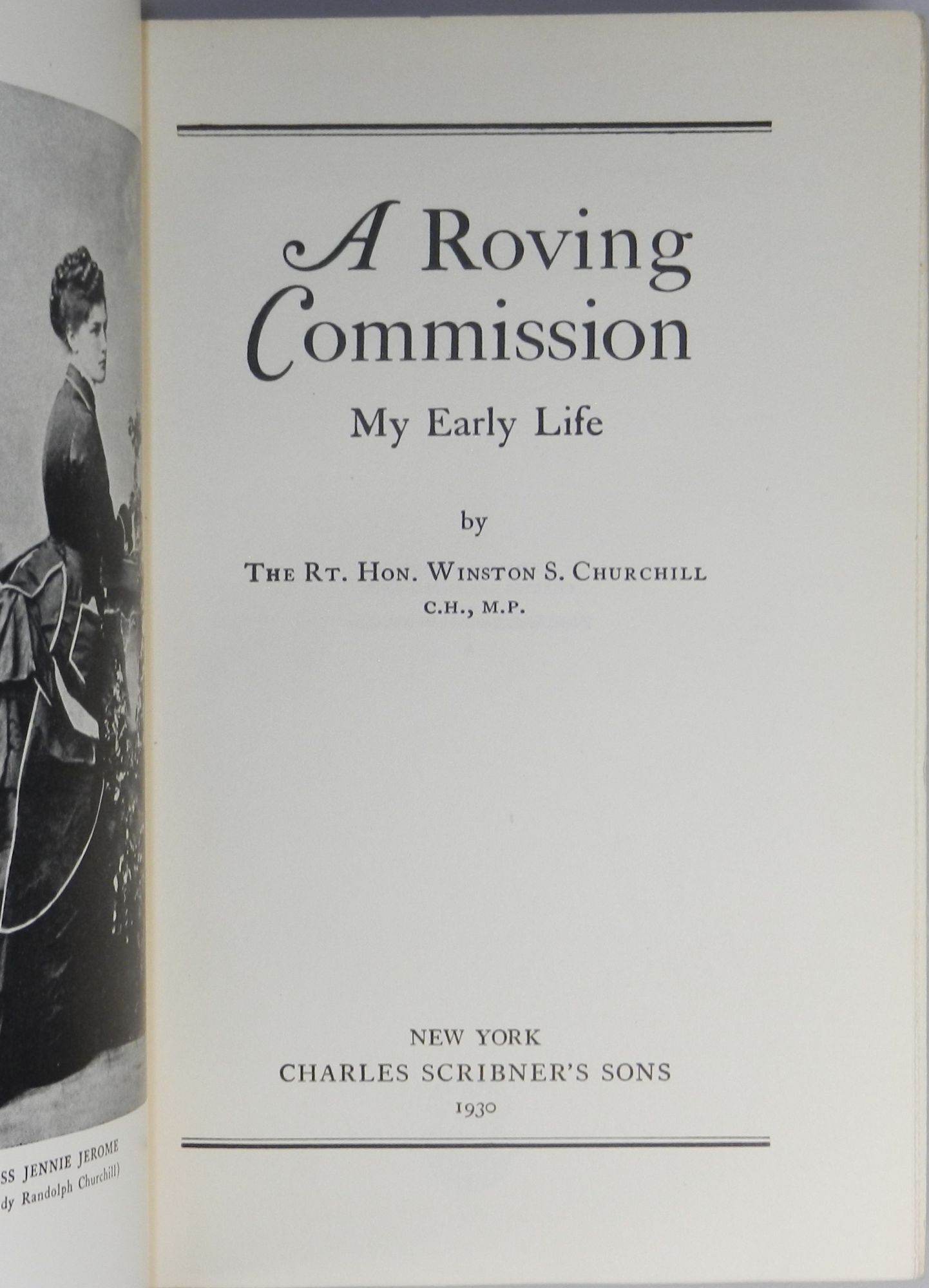 A Roving Commission | Winston S. Churchill | First edition, first printing
