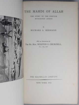 The Mahdi of Allah, author's presentation copy inscribed to the first German diplomat to openly criticize Hitler's regime