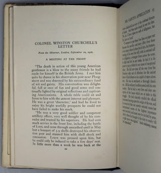 Harry Butters, R.F.A. "An American Citizen" Life and War Letters