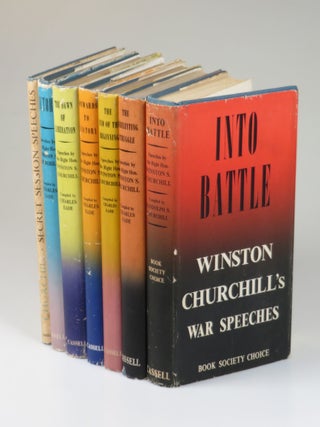 Item #008167 The War Speeches, a full set of seven British first editions - Into Battle, The...