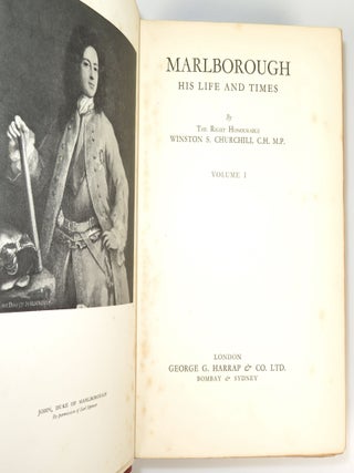 Marlborough: His Life and Times, the publisher's signed limited and finely bound issue of the first edition, set number 105 of 150 numbered sets