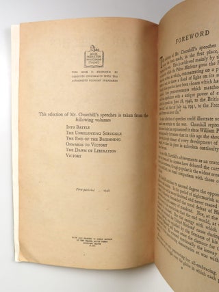 The War Speeches 1940-1945