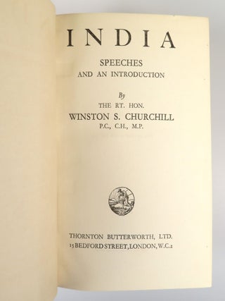 India, the first edition, first printing, first binding state in the exceptionally scarce dust jacket