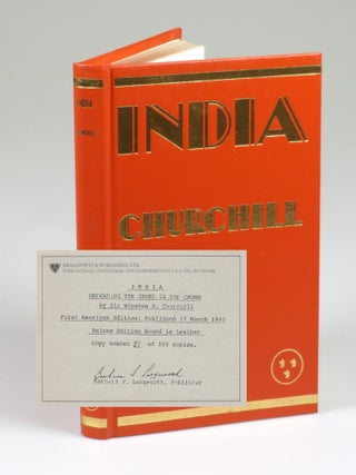 Item #008238 India, the quite scarce, finely bound, limited, and numbered issue of the U.S. first...