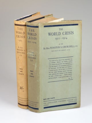 Item #008247 The World Crisis: 1911-1914 and 1915, the complete first Australian edition in the...